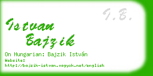istvan bajzik business card